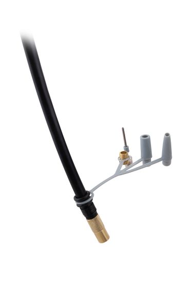 KRAFT KT810007 Насос ножной с манометром 295 см Master, 7 Атм, три дополнительные насадки, в сумке - 6
