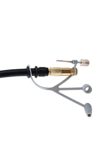 KRAFT KT810007 Насос ножной с манометром 295 см Master, 7 Атм, три дополнительные насадки, в сумке - 7