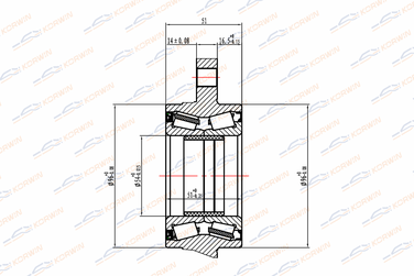 KORWIN KWAH0045 Подшипник ступицы | перед | - 4