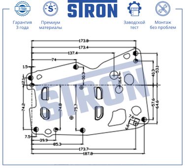 STRON STA0054 Радиатор масляный - 4