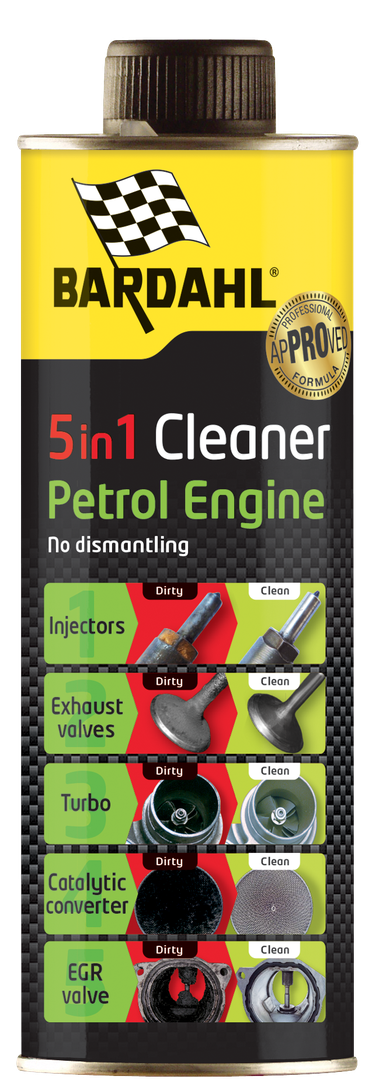 BARDAHL 2372B Petrol 5in1 cleaner очиститель турбины, клапанов и топливной системы, бензин (в бак), 0,5л - 1