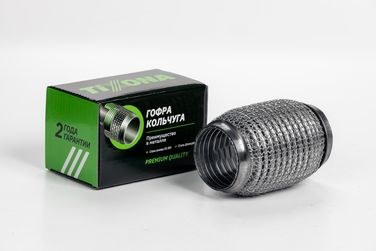 TIXONA P55120WM Гофра Кольчуга 55/120 (aisi 304 wire mesh, interlock) - 1