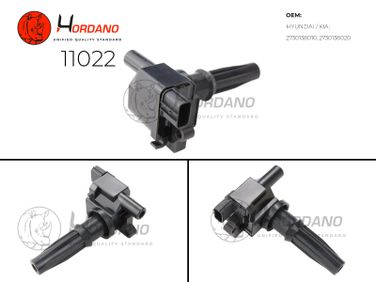 HORDANO 11022 Катушка зажигания hyundai sonata IV (new EF) Седан 10.01- 2.0 - 4