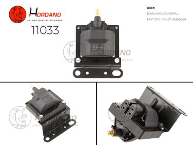 HORDANO 11033 Катушка зажигания daewoo nexia Седан 08.97- 1.5 - 4