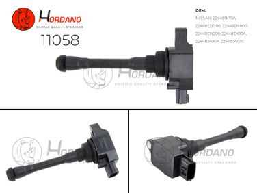 HORDANO 11058 Катушка зажигания nissan juke Вездеход закрытый 06.10- 1.6 - 4
