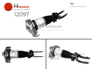 HORDANO 12097 Передний пневматический амортизатор правый porsche Cayenne 955/957 (2002-2010) - 4