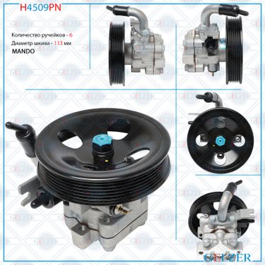 GELZER H4509PN Насос гидроусилителя руля KIA Carens iii, KIA Magentis, KIA Optima, KIA Rondo (Нов.Оригинал) - 1