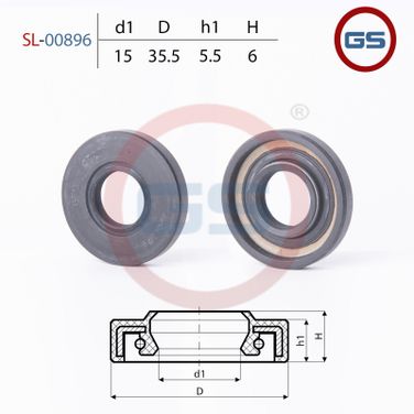 GS SL-00896 Сальник рулевой рейки 15*35.5*5.5/6 (1pm) - 2