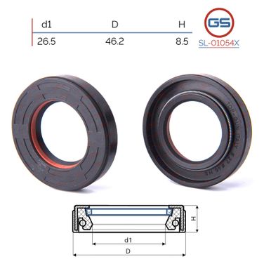 GS SL-01054X Сальник рулевой рейки 26.5*46.2*8.5 (7v1) - 1
