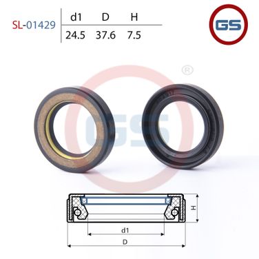 GS SL-01429 Сальник рулевой рейки 24.5*37.6*7.5 (7v1) - 2
