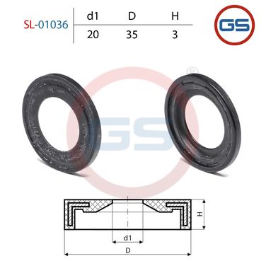 GS SL-01036 Сальник рулевой рейки 20*35*3 (3) - 2