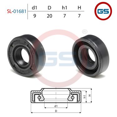 GS SL-01681 Сальник рулевой рейки 9*20*7/7 (1pm) - 2