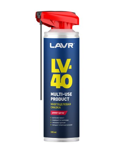 LAVR Ln2429 Смазка многоцелевая lv-40, 335 мл - 1