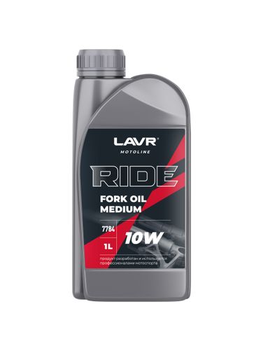 LAVR LN7784 Масло вилочное полусинтетическое ride Fork oil 10W , 1л - 2