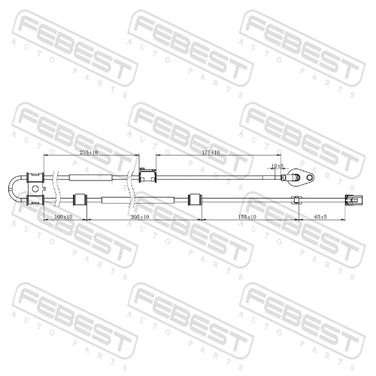 Febest 12606-011 Датчик abs | перед лев | - 2