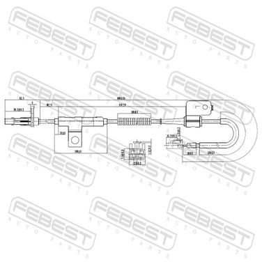 Febest 22606-001 Датчик abs | перед лев | - 2