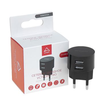 ARNEZI A0605104 Сетевое зарядное устройство 15W 2xUSB-A (5V 2.1 а + 1A) - 1