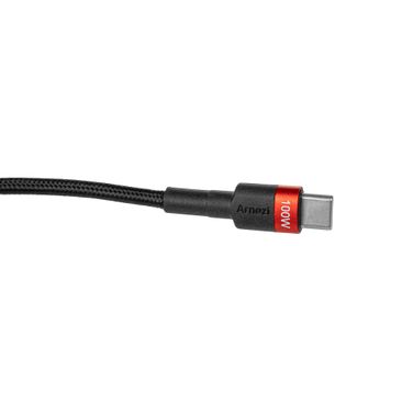 ARNEZI A0605042 Дата-кабель Type c - Type c (2м, 5A, 100w) быстрая зарядка, в оплетке - 3