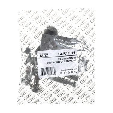 GANZ GUR10081 Ремкомплект направляющих переднего суппорта nissan Qashqai (j10) 06->/X-Trail (t31) 07-> - 2