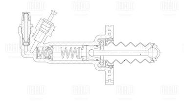 Trialli CF 920 Цилиндр сцеп. для а/м Skoda Fabia II (07-)/vw Golf IV (97-) 1.2i/1.4i/1.6i (рабочий) (CF 920) - 3