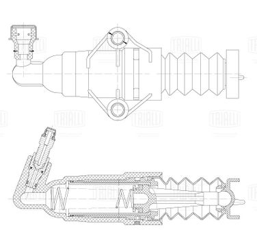 Trialli CF 929 Цилиндр сцеп. для а/м Skoda Octavia (96-) 1.4i/1.6i (рабочий) (CF 929) - 3