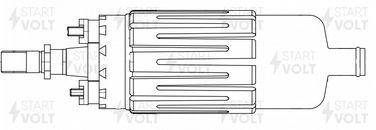 STARTVOLT SFP 1802 Мотор бензонасоса для а/м Audi 80 (86-) 1.8i/Mercedes-Benz e w124 (84-) 2.3i - 4