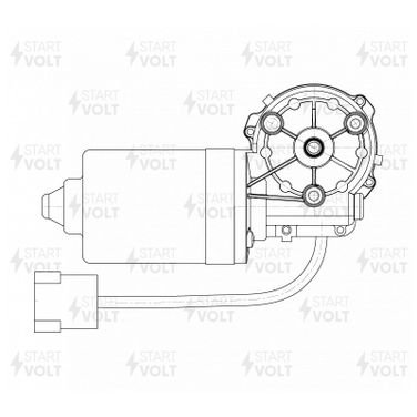 STARTVOLT VWF 1503 Моторедуктор стеклооч. для а/м Mercedes-Benz Sprinter (96-)/vag LT (96-) (перед.) () | перед | - 3