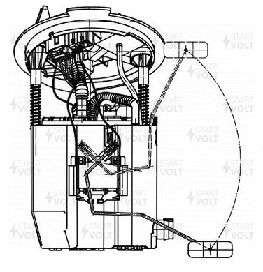 STARTVOLT SFM 1507 Модуль топл. насоса для а/м Mercedes-Benz с w205 (14-) 1.6i/2.0i/E w213 (16-) 2.0i (sfm 1507) - 2