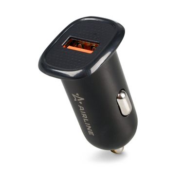 AIRLINE AEAK018 Адаптер автомобильный компактный 1xUSB QC 3.0, 12/24в - 1