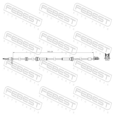 Febest 02606-003 Датчик ABS | перед прав/лев | - 1