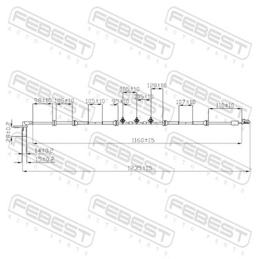 Febest 02606-017 Датчик ABS | перед прав | - 2