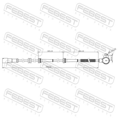 Febest 10606-002 Датчик abs | перед прав | - 2