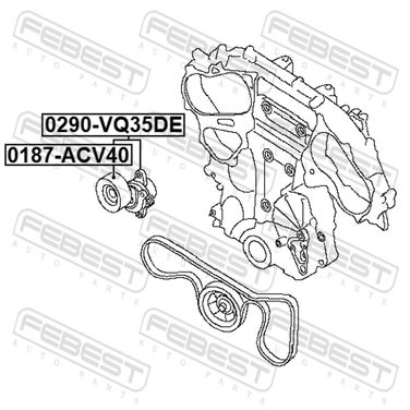 Febest 0290-VQ35DE Натяжитель ремня - 2