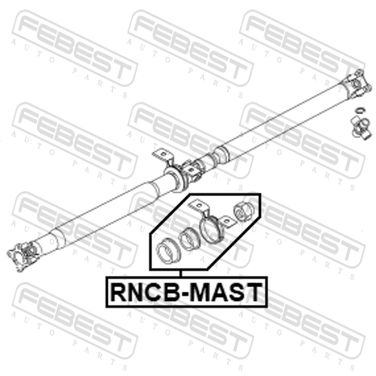 Febest RNCB-MAST Подшипник подвесной карданного вала - 1