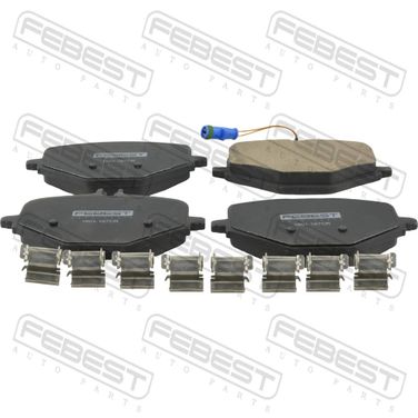 Febest 1601-167CR Колодки тормозные (керамика) ceramic | зад | - 1