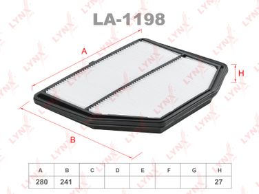 LYNXauto LA-1198 Фильтр воздушный - 1