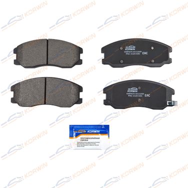 KORWIN KWBP0070 Колодки тормозные перед. Chevrolet Captiva (c100/c140) 06-/Opel Antara (l07) 06- | перед | - 1