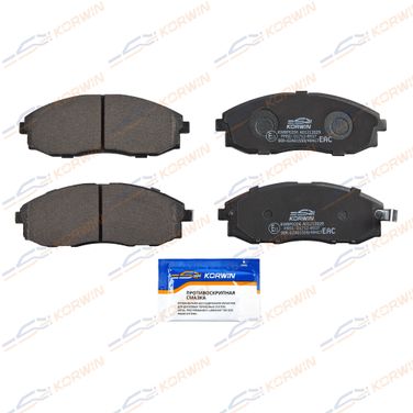 KORWIN KWBP0206 Колодки тормозные перед. Hyundai H-1/Starex 97-/Porter i 96- | перед | - 1