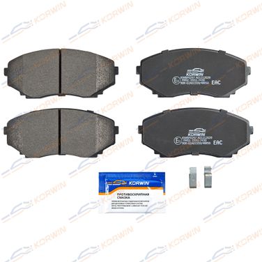 KORWIN KWBP0297 Колодки тормозные перед. Mazda E-Serie 83-04/mpv i-ii (lv/lw) 88-06 | перед | - 1