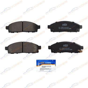KORWIN KWBP0334 Колодки тормозные перед. Mitsubishi l200 05-/Pajero Sport II 08-/Nissan nv200 | перед | - 1