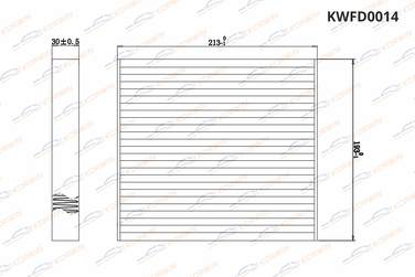KORWIN KWFD0014 Фильтр салонный Toyota Corolla (E15/E18)/Camry (V40/V50)/Subaru/Lexus/Jaguar - 3