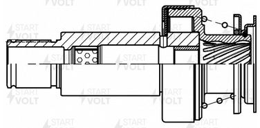 STARTVOLT VCS 1805 Привод стартера (бендикс) - 5