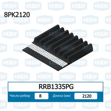 Krauf RRB1335PG Ремень ручейковый - 1
