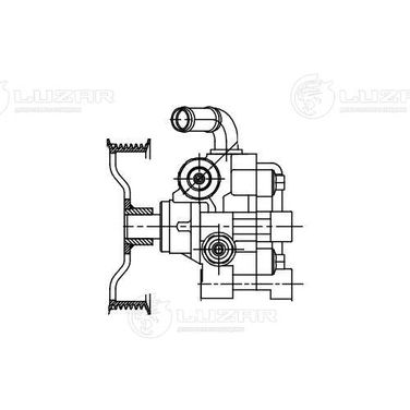 Luzar LPS 1904 Насос ГУР для а/м Lexus RX (98-) 3.0i - 4