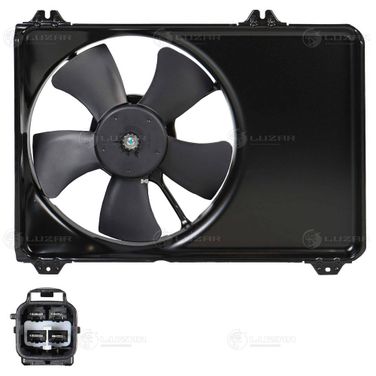 Luzar LFK 2463 Э/вентилятор охл. c кожухом Swift (04-) 1.3i/1.5i (кожухом) - 1