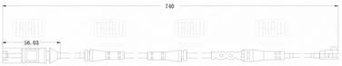 Trialli PFS 0215 Датчик износа тормозных колодок | зад | - 2