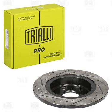 Trialli DF 2253s Диск торм. для а/м Chevrolet Cruze (09-)/Aveo t300 (11-) зад. d=268 R15 перф., слотир. | зад | - 2