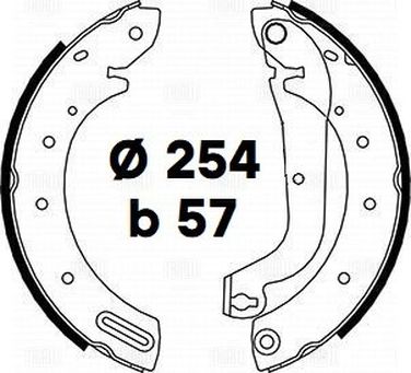 Trialli GF 4509 Колодки тормозные барабанные | зад | - 3