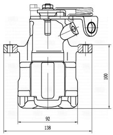 Trialli CF 002235 Суппорт тормозной | зад лев | - 4