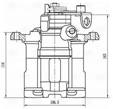 Trialli CF 002000 Суппорт тормозной | зад прав | - 4